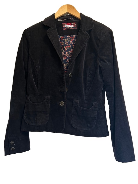 Ben Sherman Jackets & Blazers - Vintage Ben Sherman Brown Corduroy Blazer Jacket Peplum Back Floral Lined Mod M